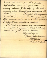 (Click to enlarge) Page 2 of Lieutenant Sickel's recommendation.